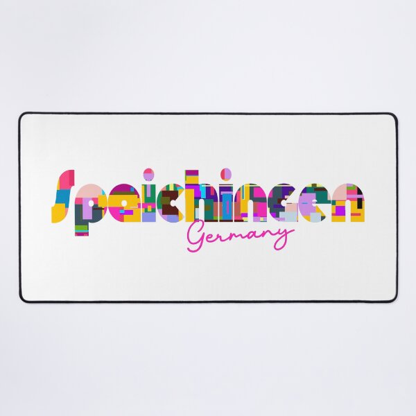 Item preview, Spaichingen, Germany, Vibrant Abstract City Typography Art designed and sold by Wanderful-roads.