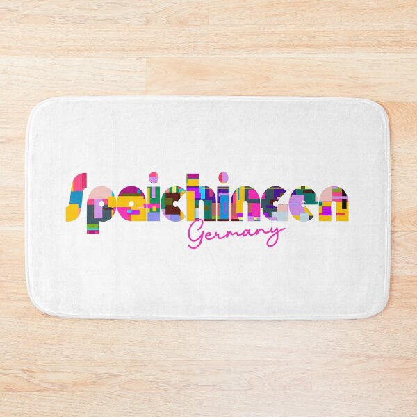Item preview, Spaichingen, Germany, Vibrant Abstract City Typography Art designed and sold by Wanderful-roads.