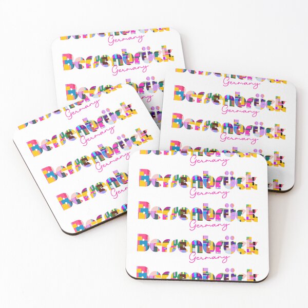 Item preview, Bersenbrück, Germany, Vibrant Abstract City Typography Art designed and sold by Wanderful-roads.