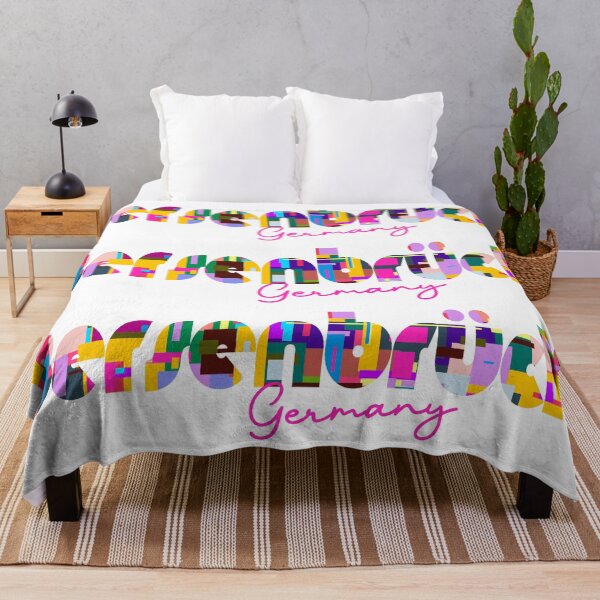 Item preview, Bersenbrück, Germany, Vibrant Abstract City Typography Art designed and sold by Wanderful-roads.