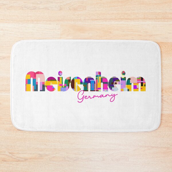 Item preview, Meisenheim, Germany, Vibrant Abstract City Typography Art designed and sold by Wanderful-roads.