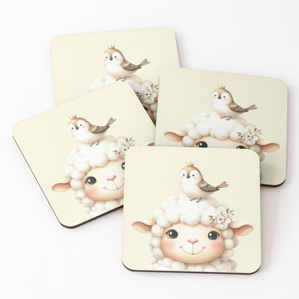Item preview, Cute Fluffy Baby Sheep  designed and sold by VibeShift Studio.
