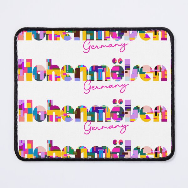 Item preview, Hohenmölsen, Germany, Vibrant Abstract City Typography Art designed and sold by Wanderful-roads.