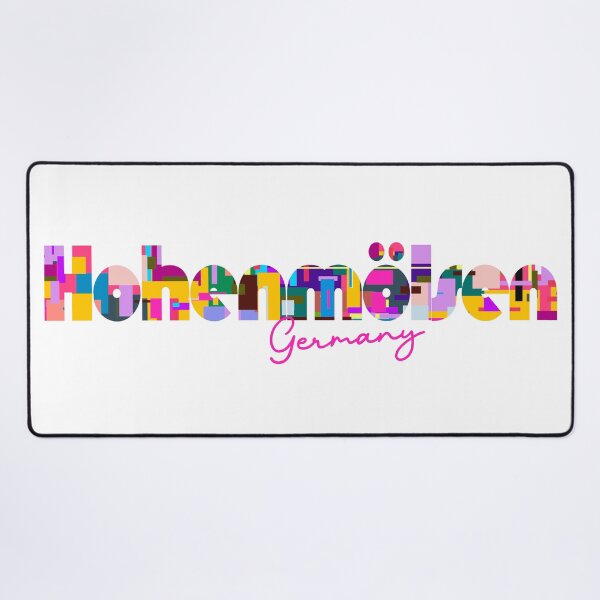Item preview, Hohenmölsen, Germany, Vibrant Abstract City Typography Art designed and sold by Wanderful-roads.
