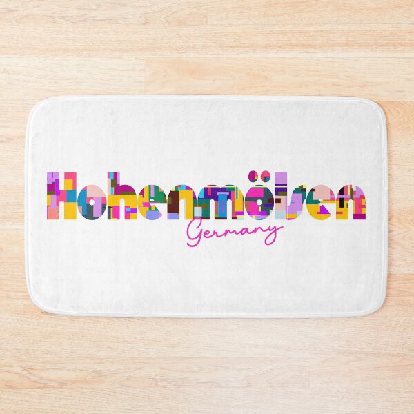 Item preview, Hohenmölsen, Germany, Vibrant Abstract City Typography Art designed and sold by Wanderful-roads.
