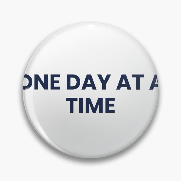 Item preview, "ONE DAY AT A TIME" Minimalist Quote T-Shirt designed and sold by QuirkThreadsCo.