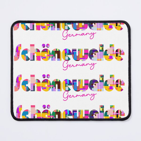 Item preview, Schönewalde, Germany, Vibrant Abstract City Typography Art designed and sold by Wanderful-roads.