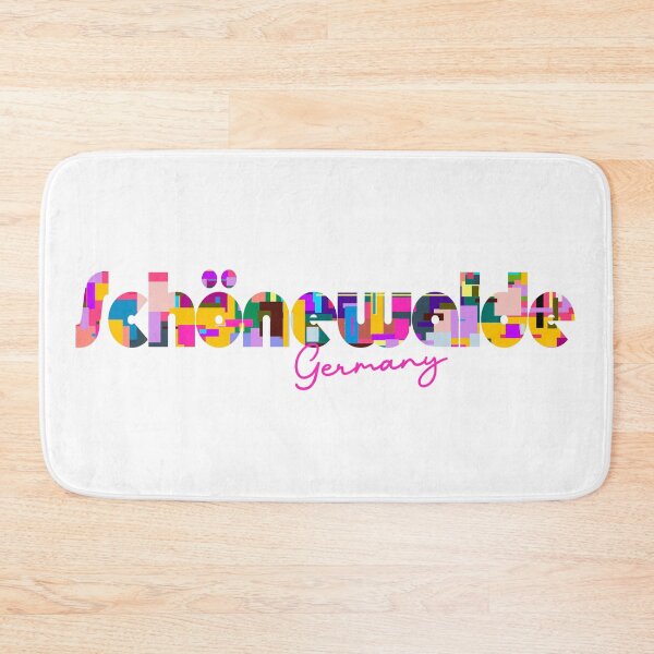 Item preview, Schönewalde, Germany, Vibrant Abstract City Typography Art designed and sold by Wanderful-roads.