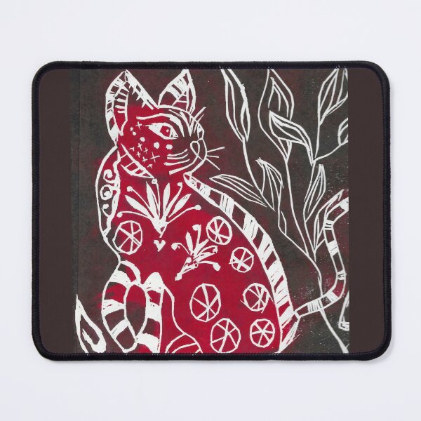 Item preview, Cat - Hand Printed MDF Art Abstract  designed and sold by ShonaCallumArt.