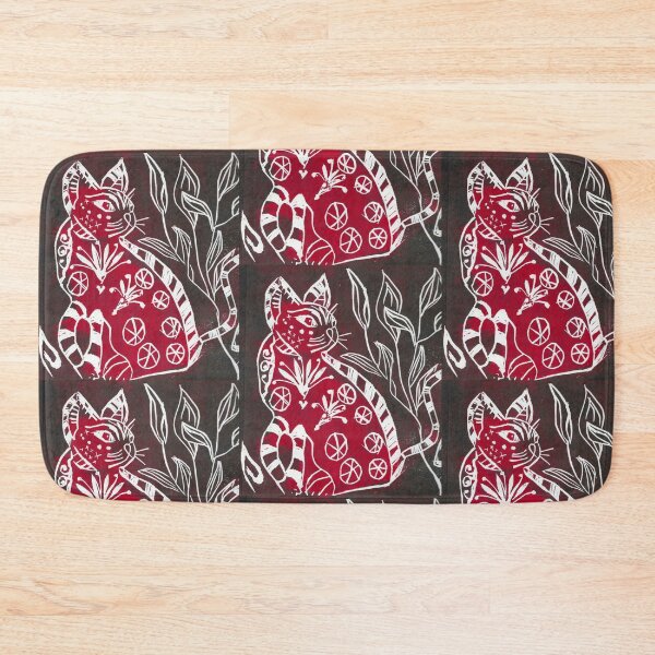 Item preview, Cat - Hand Printed MDF Art Abstract  designed and sold by ShonaCallumArt.