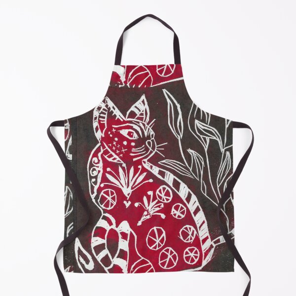 Item preview, Cat - Hand Printed MDF Art Abstract  designed and sold by ShonaCallumArt.