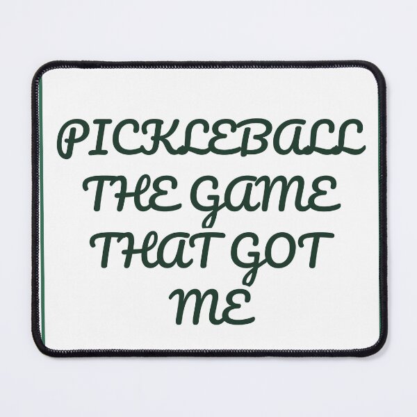 Item preview, "PICKLEBALL THE GAME THAT GOT ME" Minimalist Quote designed and sold by QuirkThreadsCo.