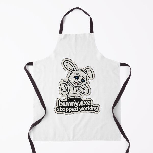 Item preview, Bunny.exe Stopped Working Funny Burnout Sticker designed and sold by bunnymode.