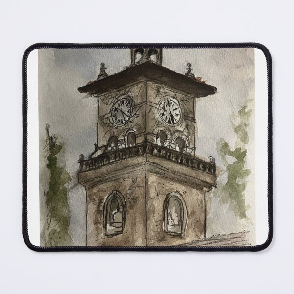 Item preview, Historic Clock Tower Watercolor Sketch designed and sold by StuartMooreArt.