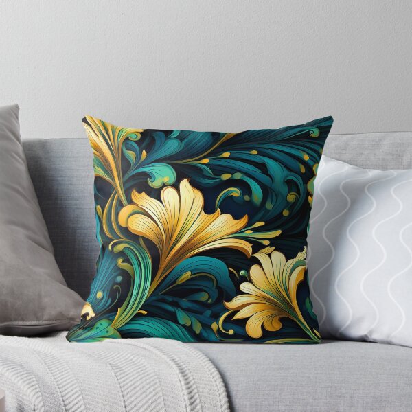 Item preview, Art Nouveau Blue, Green And Golden Decorative Floral  designed and sold by DEC02.
