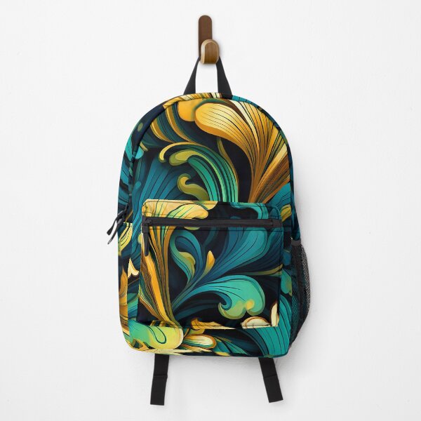Item preview, Art Nouveau Blue, Green And Golden Decorative Floral designed and sold by DEC02.