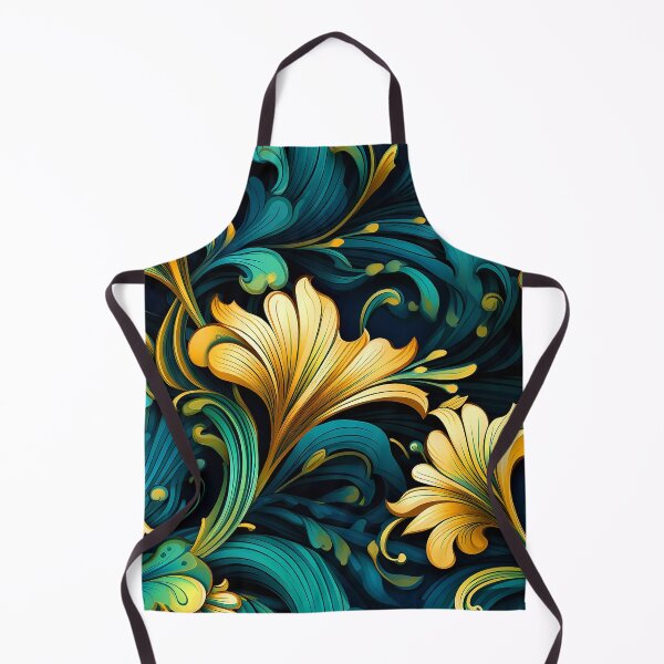 Item preview, Art Nouveau Blue, Green And Golden Decorative Floral designed and sold by DEC02.
