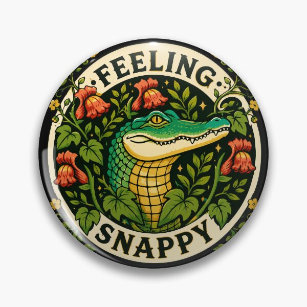 Item preview, Feeling Snappy | Vintage Alligator Botanical Vector Illustration designed and sold by Huddy-clothes.