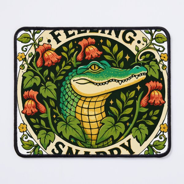 Item preview, Feeling Snappy | Vintage Alligator Botanical Vector Illustration designed and sold by Huddy-clothes.