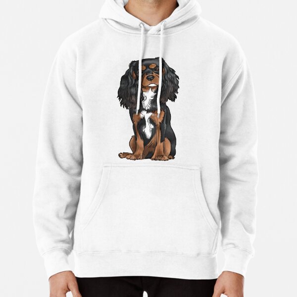 Vista previa del artículo con la obra «Cavalier King Charles Spaniel - Negro y fuego», diseñado y vendido por jollyinu.