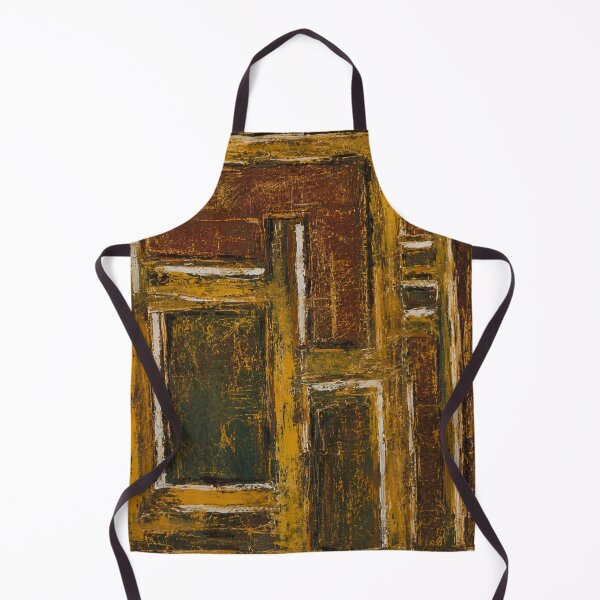 Item preview, Abstract geometric composition with an ochre and brown wood effect designed and sold by Ingorgia Studio.