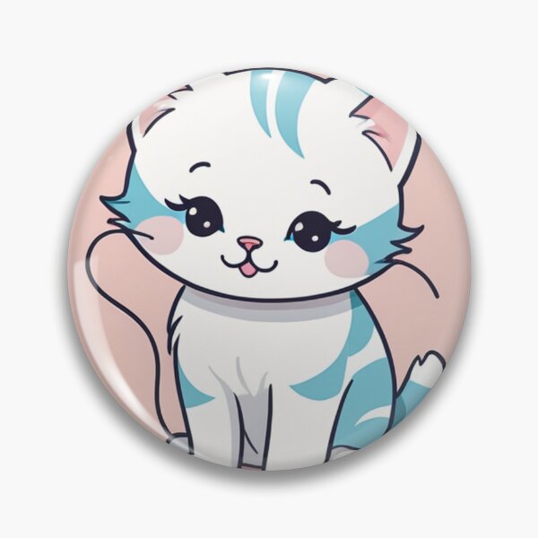 Item preview, Art - Stylized Kitten, Childlike and Kawaii Illustration designed and sold by AnimeShin.