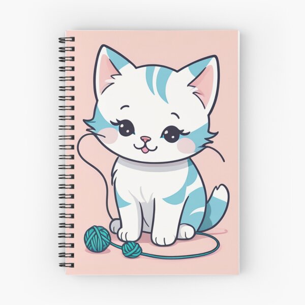 Item preview, Art - Stylized Kitten, Childlike and Kawaii Illustration designed and sold by AnimeShin.