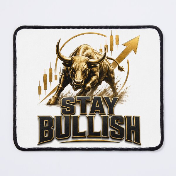 Item preview, Stay Bullish | Bull Market Forex Trading Motivation Typography designed and sold by PipForgeStudio .
