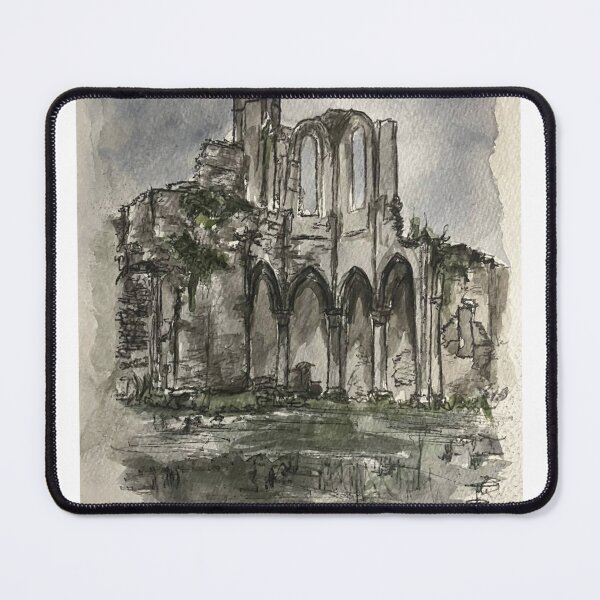 Item preview, Gothic Ruins Watercolor Sketch designed and sold by StuartMooreArt.