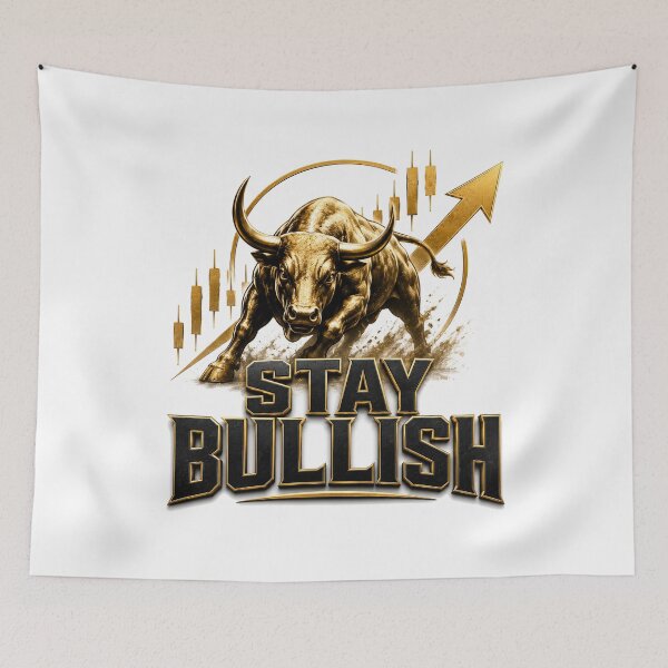 Item preview, Stay Bullish | Bull Market Forex Trading Motivation Typography designed and sold by PipForgeStudio .