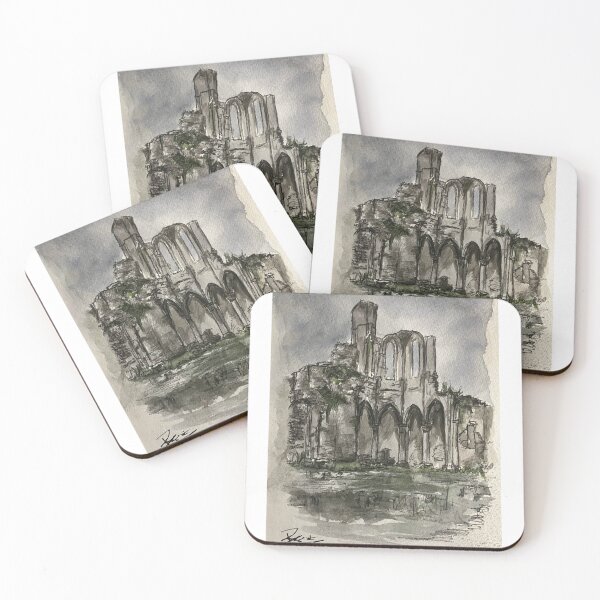 Item preview, Gothic Ruins Watercolor Sketch designed and sold by StuartMooreArt.