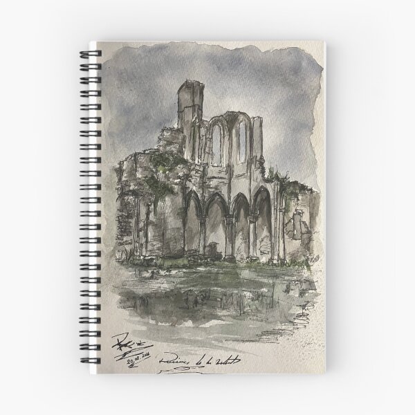 Item preview, Gothic Ruins Watercolor Sketch designed and sold by StuartMooreArt.
