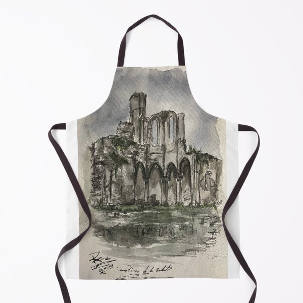 Item preview, Gothic Ruins Watercolor Sketch designed and sold by StuartMooreArt.
