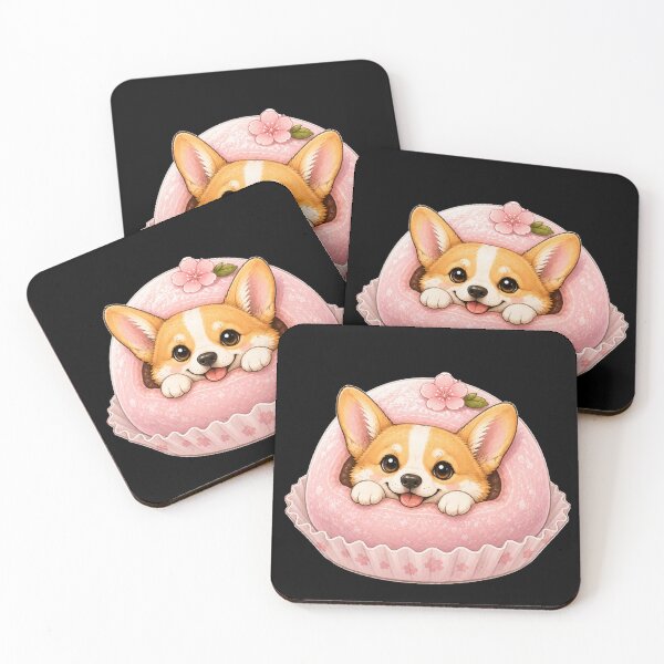 Item preview, Kawaii Japanese Corgi Mochi - Traditional Sweetness designed and sold by TinyLegs.
