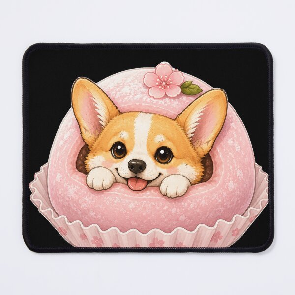 Item preview, Kawaii Japanese Corgi Mochi - Traditional Sweetness designed and sold by TinyLegs.