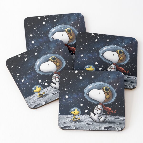 Item preview, Snoopy Woodstock Astronaut Galaxy Space Explorers Moon Adventure designed and sold by N0WUC1.