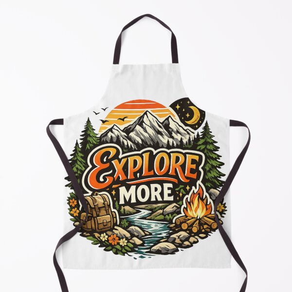 Item preview, Explore More Adventure Mountain Camping Design designed and sold by Geek4Art.