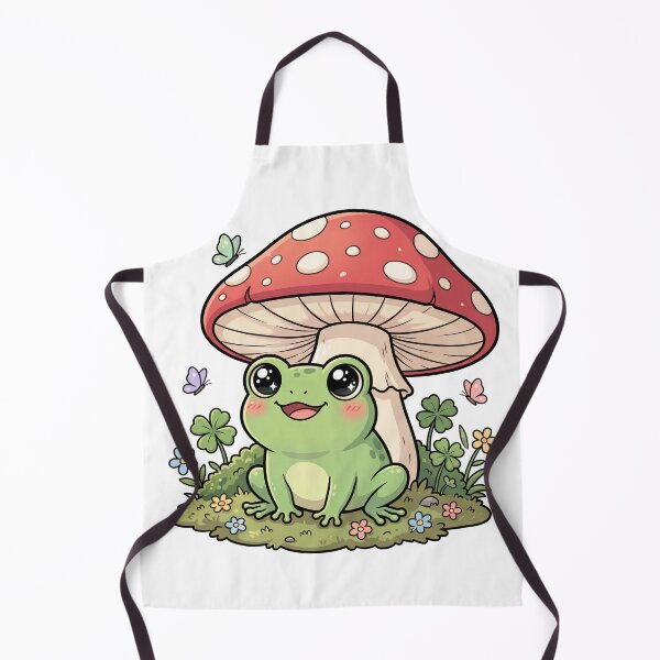 Item preview, Cute Frog Under Mushroom | Kawaii Forest Cottagecore Animal T-Shirt designed and sold by Him0227.