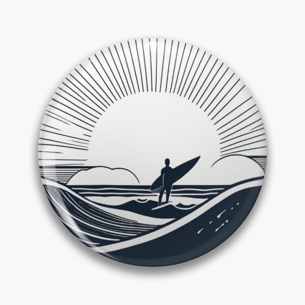 Aperçu de l'œuvre Surfer Silhouette créée et vendue par DigitalCaffeine.
