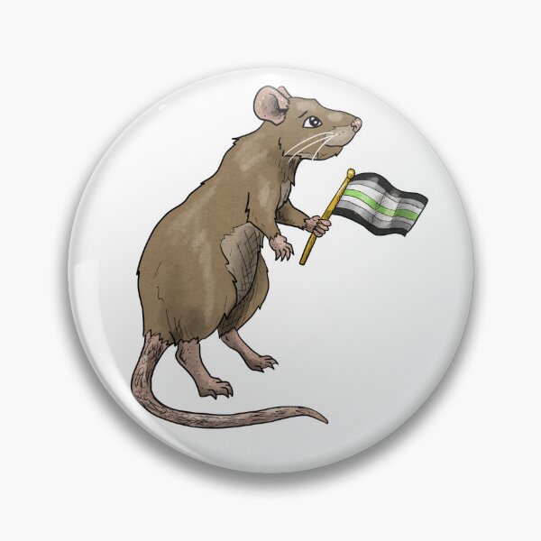 Item preview, Agender Pride rat designed and sold by RootSpellStudio.