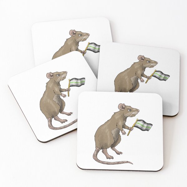 Item preview, Agender Pride rat designed and sold by RootSpellStudio.