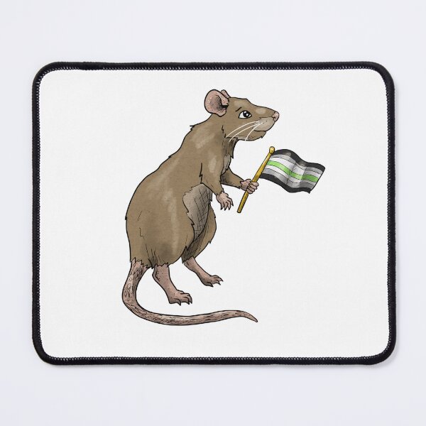 Item preview, Agender Pride rat designed and sold by RootSpellStudio.