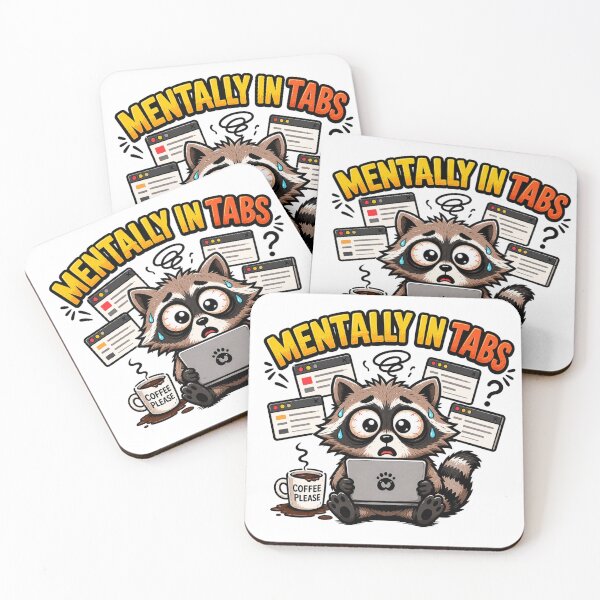 Item preview, Burnt Out Raccoon Funny Coffee Gift designed and sold by Gentlestate.