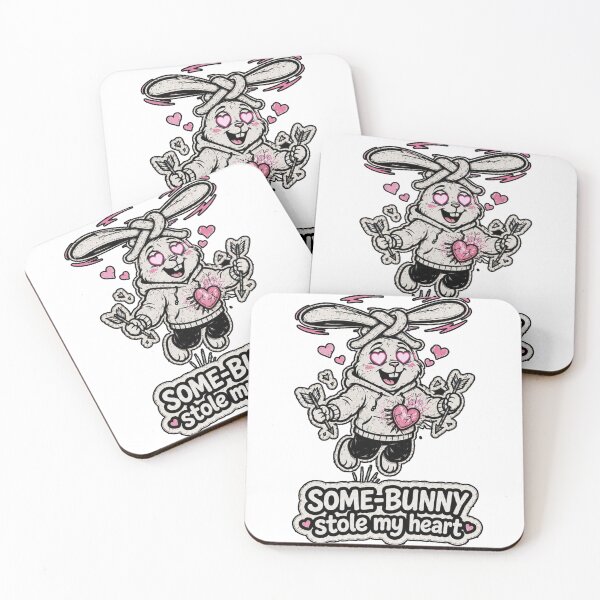 Item preview, Some-Bunny Stole My Heart Cute Love Rabbit Sticker designed and sold by bunnymode.