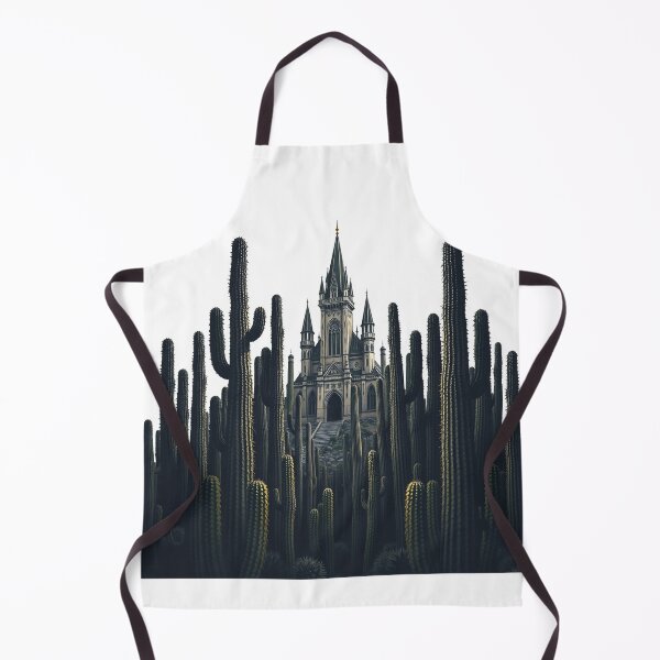 Item preview, A Forest Of Towering Cacti With A Hidden Castle In designed and sold by QuirkThreadsCo.