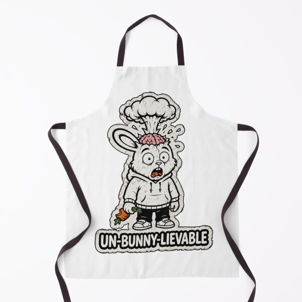 Item preview, UN-BUNNY-LIEVABLE Exploding Brain Rabbit Sticker designed and sold by bunnymode.
