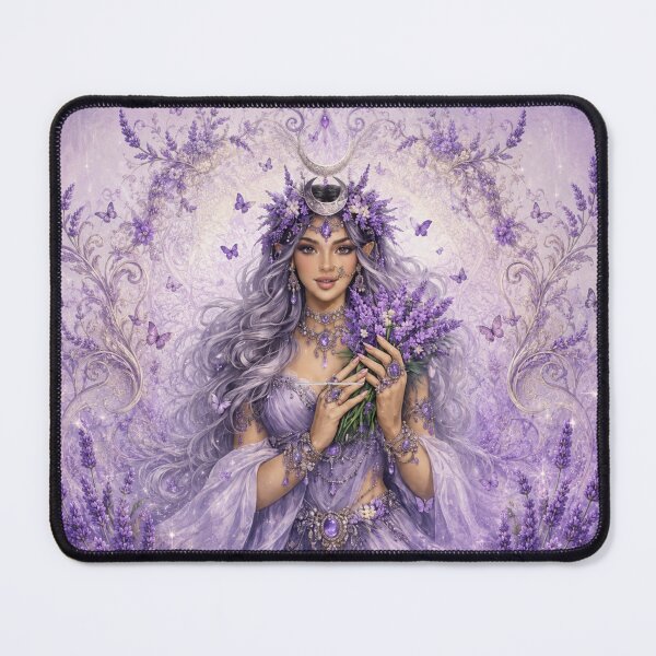 Item preview, Lavender Goddess | Boho Floral Woman | Purple Witch Aesthetic designed and sold by Johnny-Angel.