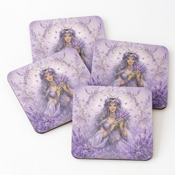 Item preview, Lavender Goddess | Boho Floral Woman | Purple Witch Aesthetic designed and sold by Johnny-Angel.