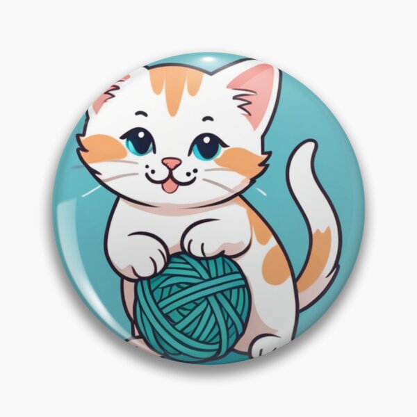 Item preview, Illustration - Adorable Kitten, Kawaii Style designed and sold by AnimeShin.