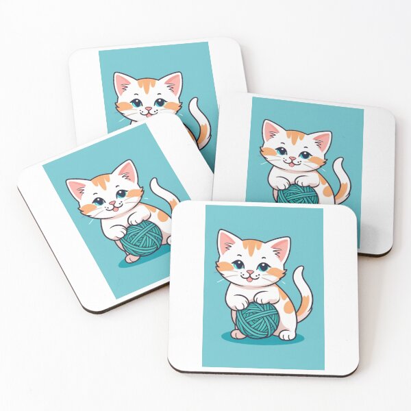Item preview, Illustration - Adorable Kitten, Kawaii Style designed and sold by AnimeShin.